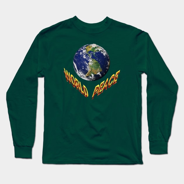 world peace. Long Sleeve T-Shirt by Dilhani